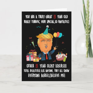 Donald Trump President Grappige 13e Verjaardag Tru Kaart