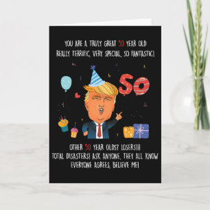 Donald Trump President Grappige 50e Verjaardag Tru Kaart