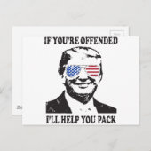 Donald Trump President grappige politieke Mannen a Briefkaart (Voorkant / Achterkant)