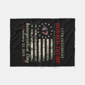 Donald Trump President Inauguratiedag 2025 Fleece Deken (Voorkant (Horizontaal))