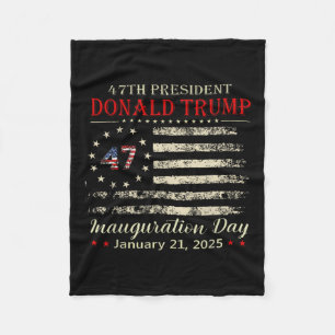 Donald Trump President Inauguratiedag 2025 Fleece Deken