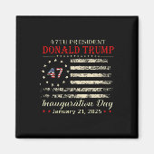 Donald Trump President Inauguratiedag 2025 Magneet (Voorkant)