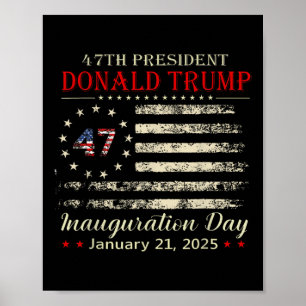 Donald Trump President Inauguratiedag 2025 Poster