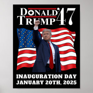 Donald Trump President Inauguratiedag 2025 Victo Poster