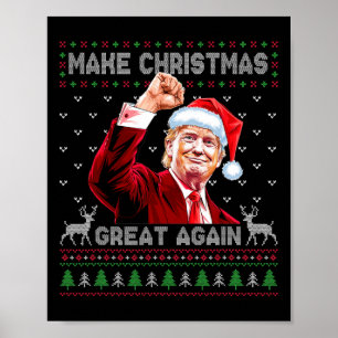 Donald Trump-President maakt kerst weer geweldig Poster