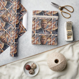 Donald Trump President Portret Cadeaupapier