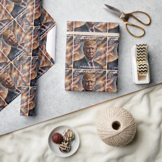 Donald Trump President Portret Cadeaupapier (Crafts)