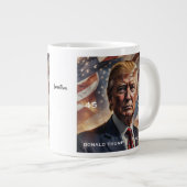 Donald Trump President Portret Grote Koffiekop (Voorkant rechts)