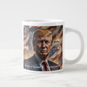 Donald Trump President Portret Grote Koffiekop (Rechts)