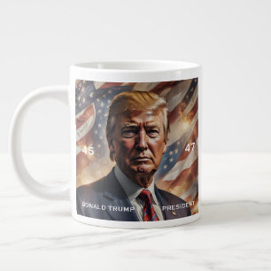 Donald Trump President Portret Grote Koffiekop