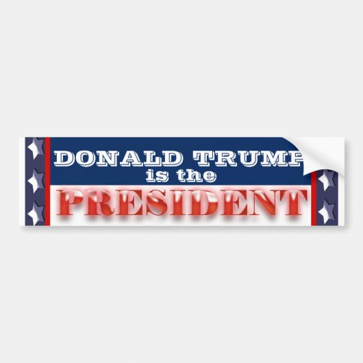 Donald Trump President Pro-democraten Bumpersticker (Voorkant)