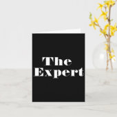 Donald Trump President The Expert Funny Kaart (Gele Bloem)
