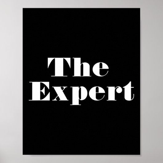 Donald Trump President The Expert Funny Poster (Voorkant)
