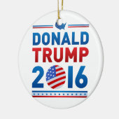 DONALD TRUMP presidentsverkiezingen 2016 Keramisch Ornament (Links)