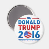 DONALD TRUMP presidentsverkiezingen 2016 Magneet (Voorkant / Achterkant)