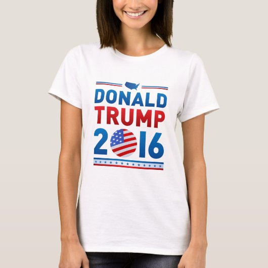 DONALD TRUMP presidentsverkiezingen 2016 T-shirt (Voorkant)