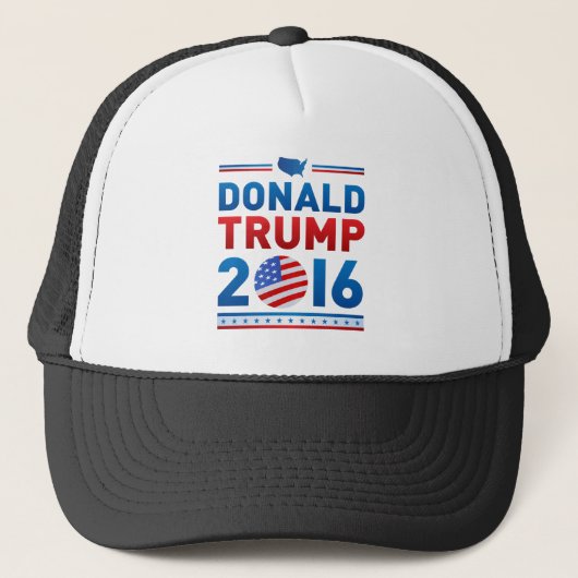 DONALD TRUMP presidentsverkiezingen 2016 Trucker Pet (Voorkant)