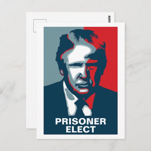 Donald Trump PRISONER ELECT Briefkaart (Voorkant / Achterkant)