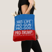 Donald Trump Pro-Life Pro-God Pro-Pistool-Trump Tote Bag (Dichtbij)