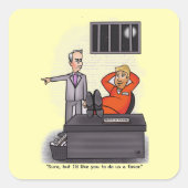 Donald Trump Products Square Sticker (Voorkant)