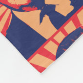 Donald Trump Propaganda Style Fleece Deken (Hoek)