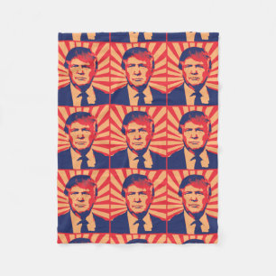 Donald Trump Propaganda Style Fleece Deken