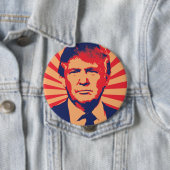 Donald Trump Propaganda Style Ronde Button 4,0 Cm (In situ)