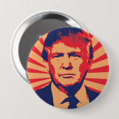 Donald Trump Propaganda Style Ronde Button 4,0 Cm (Voorkant /achterkant)