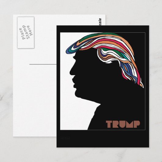 Donald Trump Psychedelic Combover Card Briefkaart (Voorkant / Achterkant)