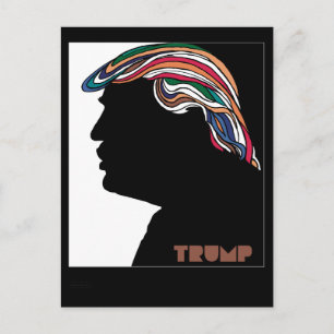 Donald Trump Psychedelic Combover Card Briefkaart