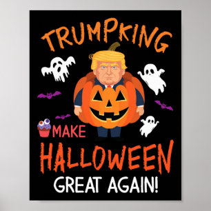 Donald Trump Pumpkin Trumpking maakt Halloween gew Poster
