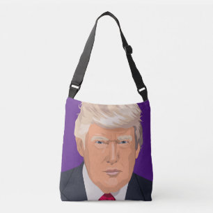 DONALD TRUMP PURSE, ALLEMAAL OVER DE DRUKKKRUISKRO CROSSBODY TAS