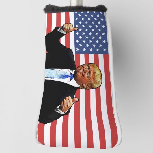 DONALD TRUMP PUTTER GOLF HEAD HOESJE GOLFHEADCOVER (Draai 90)