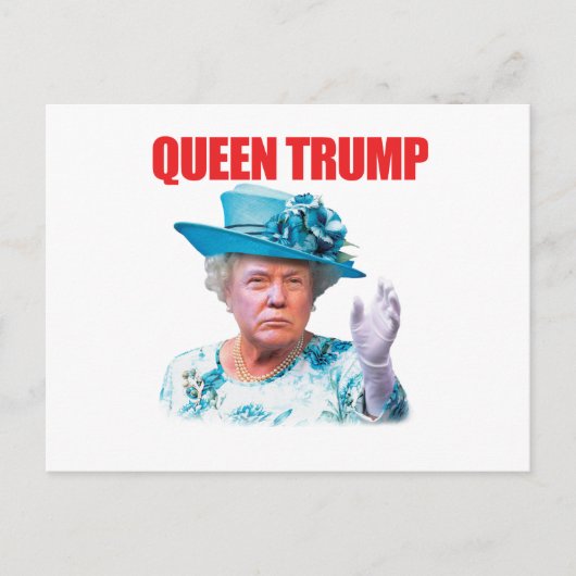 Donald Trump Queen Trump Briefkaart (Voorkant)