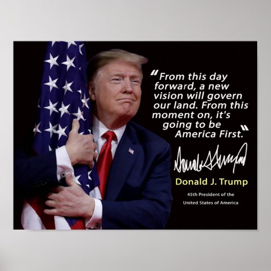 Donald Trump Quote Poster 8 x 11,5 inch (Voorkant)