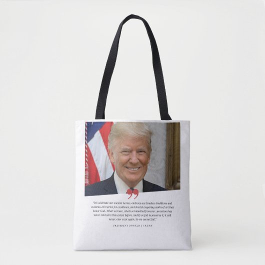 Donald Trump Quote  Tote Bag (Voorkant)