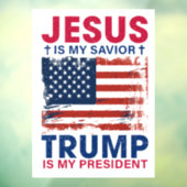 Donald Trump Raamsticker (Vel 3)