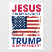 Donald Trump Raamsticker (Vel)