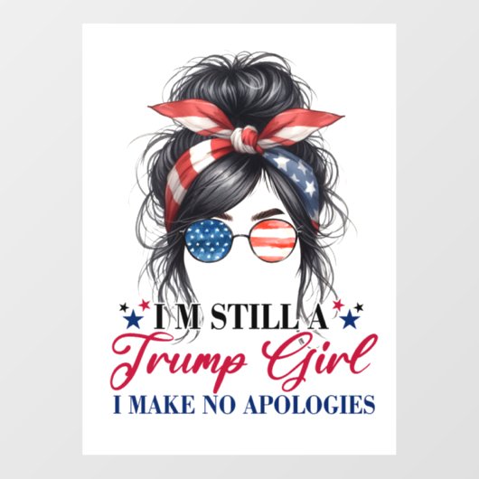 Donald Trump Raamsticker (Vel)