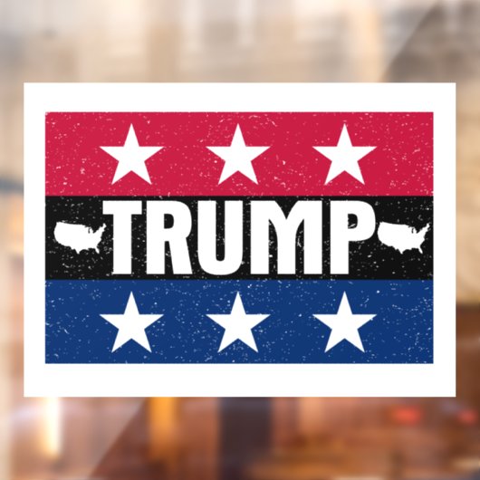 Donald Trump Raamsticker (Vel 2)