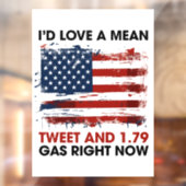 Donald Trump Raamsticker (Vel 2)
