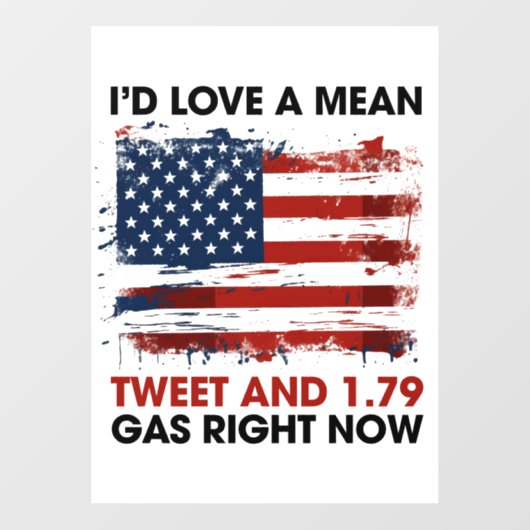 Donald Trump Raamsticker (Vel)