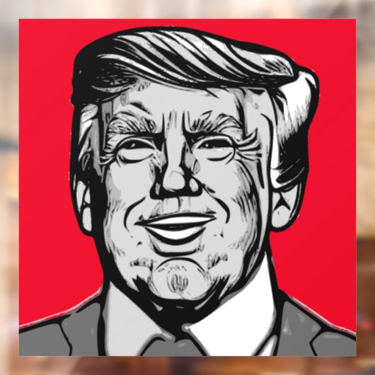 DONALD TRUMP RAAMSTICKER (Vel 2)
