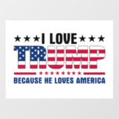 Donald Trump Raamsticker (Vel)