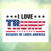 Donald Trump Raamsticker (Vel 3)