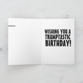 DONALD TRUMP RAINBOW UNICORN BIRTHDAY KAART (Binnen)