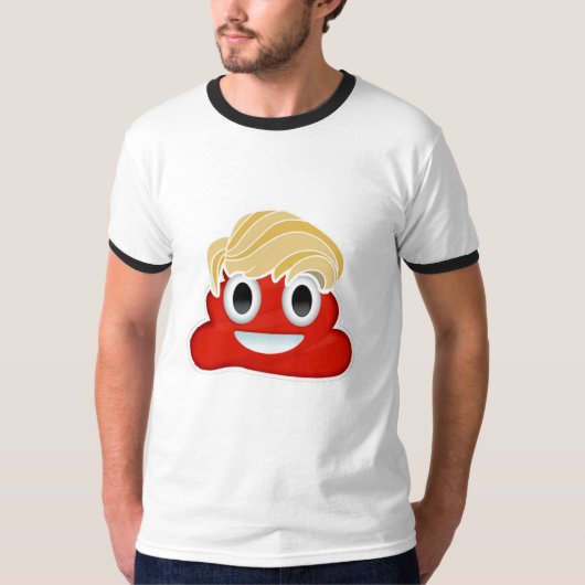 Donald Trump Red Poo - -  T-shirt (Voorkant)