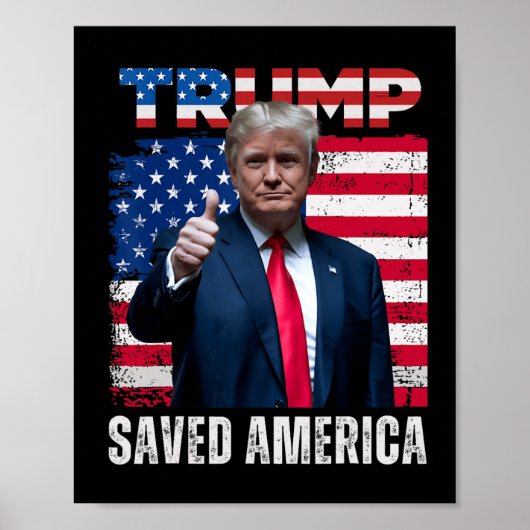 Donald Trump redde de 47e inauguratie van het Amer Poster (Voorkant)