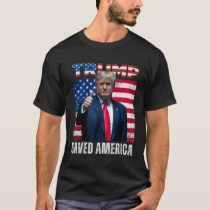 Donald Trump redde de 47e inauguratie van het Amer T-shirt