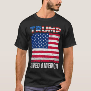 Donald Trump redde de 47e inauguratie van het Amer T-shirt